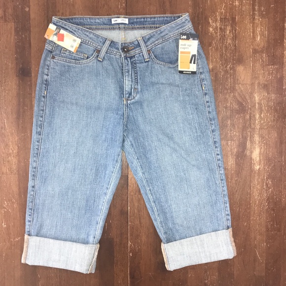 Lee Roll Up Capri Jeans - Picture 1 of 8